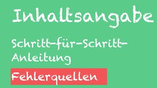 Wie schreibe ich eine Inhaltsangabe Die Inhaltsangabe Schritt für Schritt 7  9 Klasse [upl. by Nahtanod]