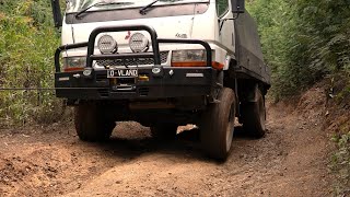 4x4 Canter Truck needs a winch along the flooded Snowy River [upl. by Naeruat636]