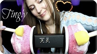 ASMR 4 x Sponge Mic Scratching Brushing Squishing Crinkle Fizzing 🍰 Deep Tingle Triggers [upl. by Gretna788]