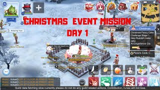 CHRISTMAS FANCY CAKE QUEST Day 1  RAGNAROK MOBILE ETERNAL LOVE [upl. by Ebag]