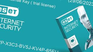 ESET NOD32 ANTIVIRUS Free Trial License activation key for 30 days  June 29 2023 [upl. by Nireves]