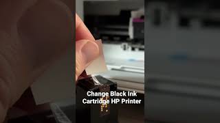 How To Change a Black Ink Cartridge on HP Printer Shorts [upl. by Patterson]