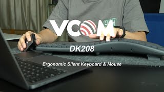 Unboxing  VCOM Ergonomic Silent Keyboard amp Mouse Set [upl. by Boy]