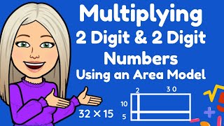 Mini Maths Tutorial 2 Digit Multiplication Area Model Year 5 [upl. by Nairrod]