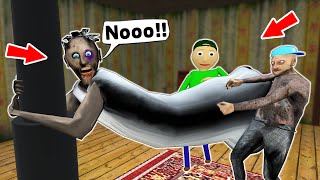 SAVE GRANNY  Baldi and Ice Scream vs Granny  Jokes  funny horror animation p339 [upl. by Aleakam]