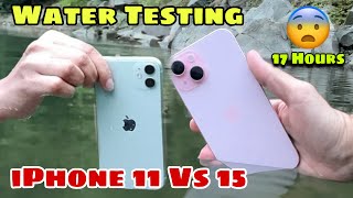 Apple iPhone 15 amp iPhone 11 Water Test  Will It Survive Underwater  😨 [upl. by Ayocat]