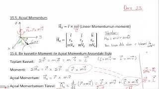 Dinamik Lec24 Ch15 Itme Ve Momentum 12 Soru 9 Acisal Momentum [upl. by Tteve]