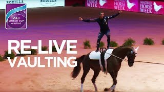 RE LIVE  FEI World Cup™ Vaulting  1st competition  Madrid Horse Week [upl. by Yllut]