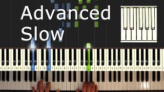 Beethoven  Moonlight Sonata  Piano Tutorial Easy SLOW  How To Play synthesia [upl. by Reivazx]