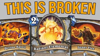 Combo Priest is BEYOND BROKEN  Wild Hearthstone Priest OTK Deck [upl. by Ronni]