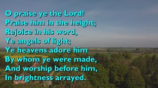 O Praise Ye the Lord Tune Laudate Dominum Parry  4vv with lyrics for congregations [upl. by Willet]