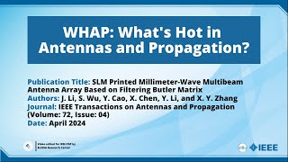 SLM Printed MillimeterWave Multibeam Antenna Array Based on Filtering Butler Matrix [upl. by Yatnwahs]