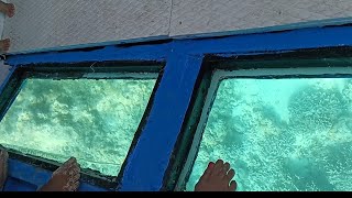 GLASS BOTTOM BOAT RIDE IN KAVARATTI ISLAND [upl. by Su662]