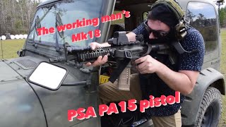 Working Man’s MK18PSA 105 Shockwave AR Pistol MK18 Mod 0 inspired [upl. by Veljkov]