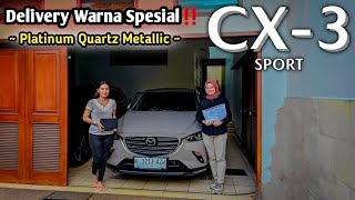 Delivery Again‼️ Mazda CX3 15L Sport  Warna Platinum Quartz Metallic  Warna Paling Cantik [upl. by Bollinger]