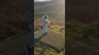 Nine year old Rory takes on Halifax Golf Clubs 17th hole from the Mens Tee [upl. by Ameehs]