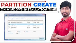 Hard Disk Drive Partition Create While Installing Windows 7810  Full Detailed Explain in Hindi [upl. by Light]