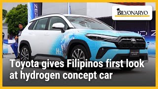 Toyota gives Filipinos first look at hydrogen concept car [upl. by Lekkim743]