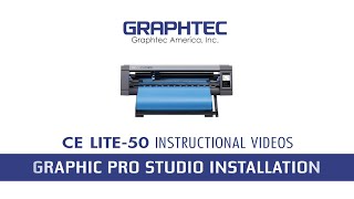 Graphtec CE LITE50  Graphtec Pro Studio Installation [upl. by Rosenbaum94]