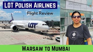 2024 LOT Polish Airlines Review  Warsaw to Mumbai  WAWBOM Flight Experience [upl. by Turley]