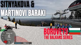 4K Skiing Borovets Sitnyakova and Martinovi Baraki Ski Area Bulgaria GoPro Hero11 [upl. by Allenrad972]