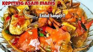 RESEP KEPITING ASAM MANIS PEDAS RASANYA ENAK BANGET [upl. by Pammy]