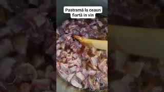 Pastramă la ceaun fiartă in vin [upl. by Artimas]