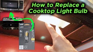 How to Replace a GE Microwave Rangehood Cooktop Light Bulb [upl. by Gold986]