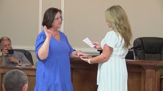 Burnettown swears in first female mayor at town hall meeting [upl. by Dao]