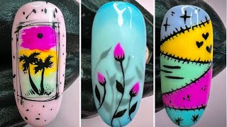 Trend Nail Completion 2024 ❤️  Colorful Nail Art2024 easynailart [upl. by Oicnedif244]