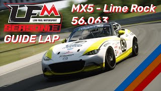 MX5 Cup  Lime Rock  56063  LOWFUELMOTORSPORTCOM [upl. by Dela]