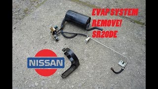 DiY Nissan SR20DE EVAP System Charcoal Canister Delete [upl. by Tdnarb]