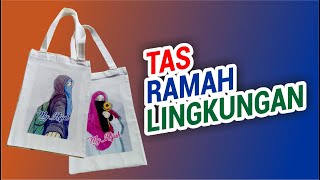 video tutorial cetak sublim tas blacu atau totebag [upl. by Ahsele]