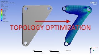 ANSYS 181 Topology Optimization [upl. by Ettolrahc]