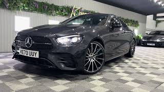 2021 Mercedes E220d AMG line Premium Plus Coupe in Graphite Grey with 20quot AMG alloy wheels [upl. by Bronson362]