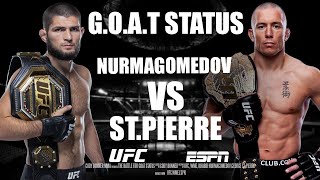 Georges StPierre VS Khabib Nurmagomedov Promo  GOAT Status [upl. by Frentz]