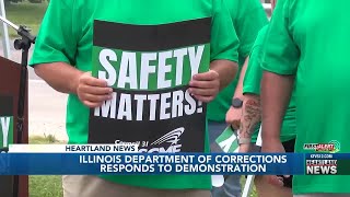 Ill Dept of Corrections responds to demonstration [upl. by Martres]