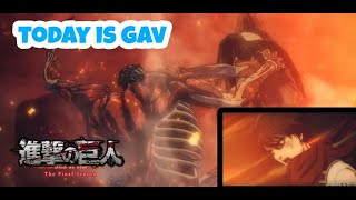 Colossal Titan Eren Vs Colossal Titan Armin Mikasa And Levi Attack On Titan Season 4 Part 4 [upl. by Isla]