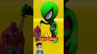 Spidey Vs hulk Crush challenge Marvel animation  Shorts [upl. by Eiram619]