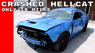 Crashed Dodge Challenger Hellcat With Only 18 Miles [upl. by Lindeberg]