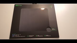 UNBOXING NEW RAZER SPHEX V3 ULTRA THIN GAMING MOUSE MATSize LARGE [upl. by Tay]