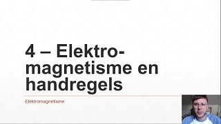 VWO  Elektromagnetisme 4  Elektromagnetisme en handregels [upl. by Alleras108]