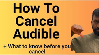 How to cancel your audible subscription [upl. by Aerb301]