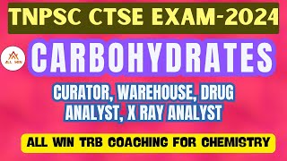 CARBOHYDRATES GLUCOSE fructose sucrose Raffinose  TNPSC chemistry ans key with Discussion [upl. by Johnna]