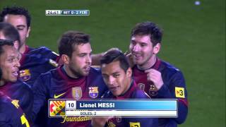 La Liga  Gol de Lionel Messi con el que supera el record de Müller [upl. by Yragerg957]