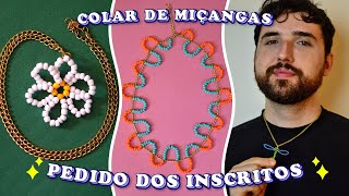 COMO FAZER COLAR DE MIÇANGAS – DIY pedido dos inscritos [upl. by Debra289]