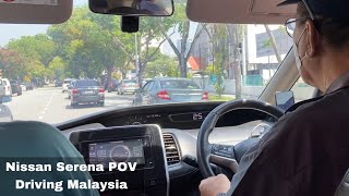 2017 Nissan Serena C27 Highway Star POV Grab Drive Penang Malaysia Georgetown [upl. by Thomey]