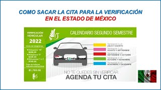 COMO SACAR CITA PARA VERIFICAR AUTOMÓVIL EN EL ESTADO DE MÉXICO 2024 [upl. by Ainig251]