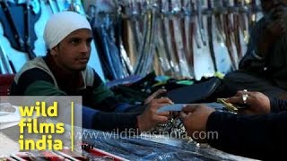 Kirpans swords and knives for sale  Anandpur Sahib Punjab [upl. by Ullund]