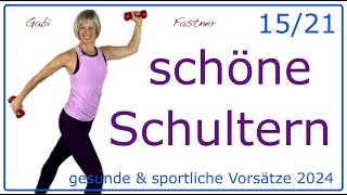 1521 🤗 23 min schöne Schultern  HantelWorkout at home  kurz und intensiv [upl. by Thier789]